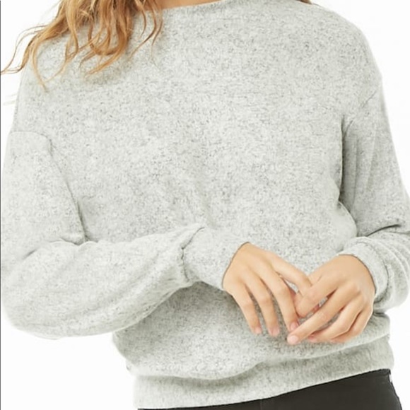 Forever 21 marled lace up top - Picture 3 of 3